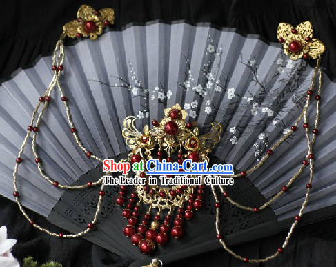 Ancient Chinese Handmade Hair Accessories with Long Tassels