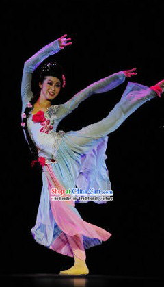 Mandarin Classical Dancing Costume and Hat Complete Set