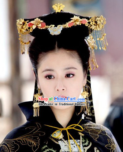 Ancient Chinese Empress Hair Accessories and Wig