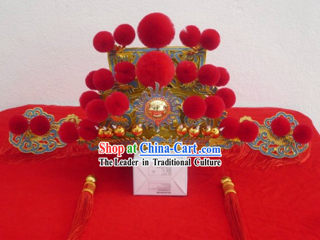 Traditional Chinese Festival Ceremonial Celebration Cai Shen Hat