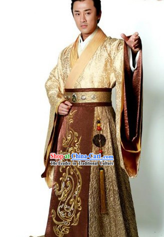 Ancient Chinese Emperor Hanfu Robe for Men