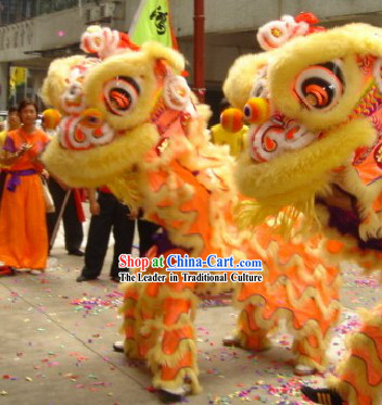 Lovely HOK SAN Supreme Lion Dance Costumes Complete Set