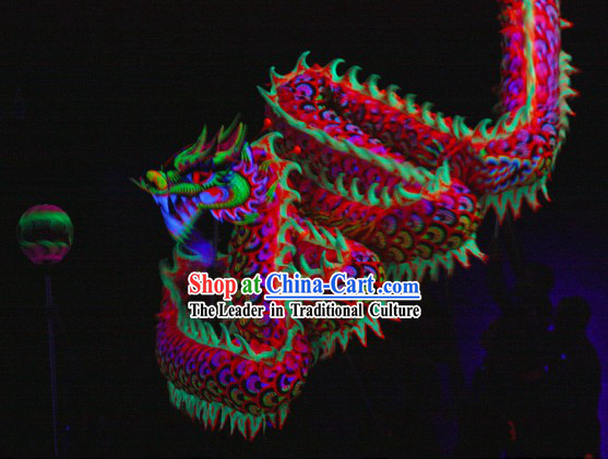 Festival Celebration Fluorescent Dragon Dancing Costumes Complete Set