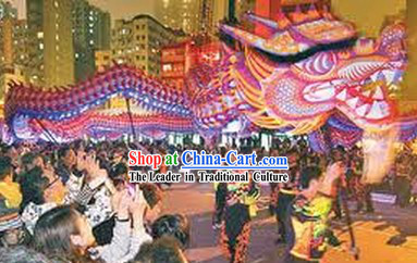 Supreme Handmade Happy Events Celebration Fluorescent Dragon Dancing Costumes Complete Set