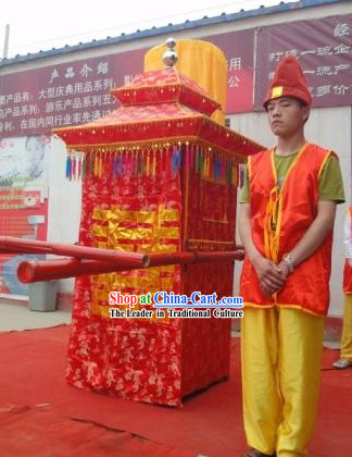 Human Size Chinese Traditional Handmade Wedding Sedan