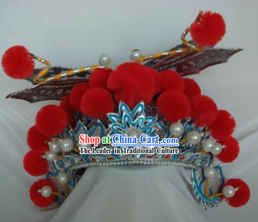 Chinese Classical Peking Opera Butterfly Helmet Headpiece