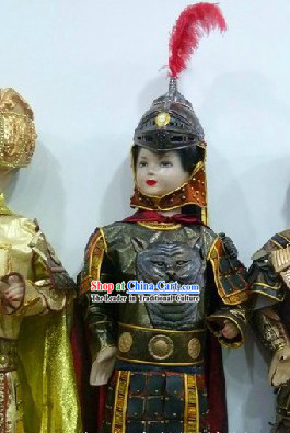 Ancient Chinese General Armor Costumes and Helmet for Kids
