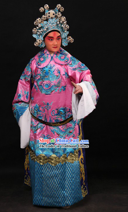 Traditional China Beijing Opera Lao Sheng Dragon Robe for Men