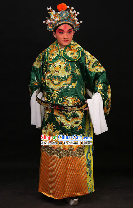 Traditional China Beijing Opera Lao Sheng Dragon Robe for Men