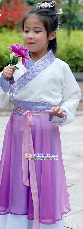 Ancient Chinese Hanfu Clothing for Kids