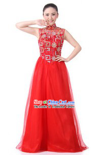 Traditional Chinese Singing Chorus Costumes for Women