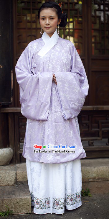 Ancient Chinese Purple Clothing for Women