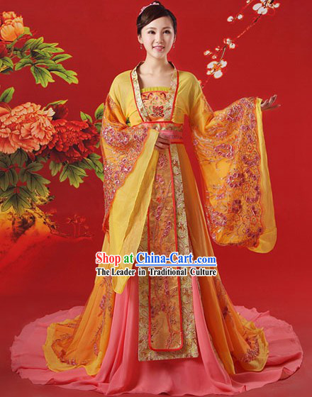 Ancient Chinese Tang Dynasty Princess Clothing Complete Set