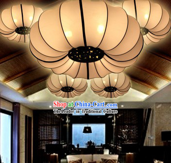 Classic Pure White Traditional Chinese Palace Ceiling Lantern