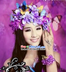 Romantic Flower and Butterfly Hair Accessories