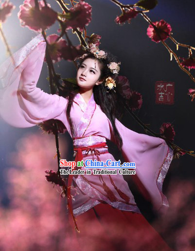 Chinese Classical Dancing Guzhuang Hanfu Outfit for Women