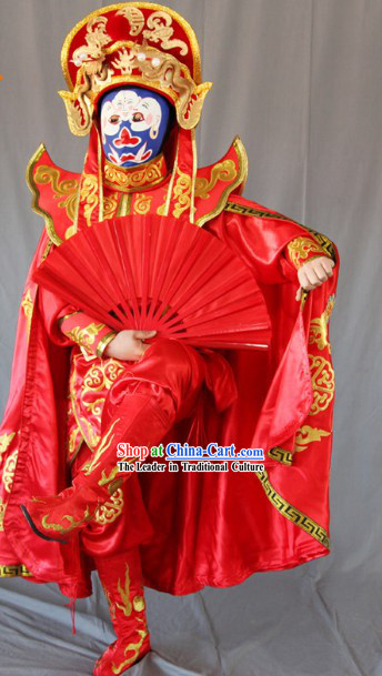 Magical Mask Changing Performance Costumes Complete Set for Men