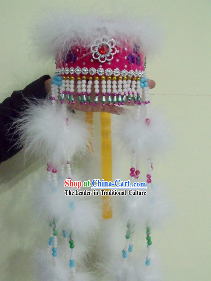 Traditional Chinese Mongolian Hat for Women