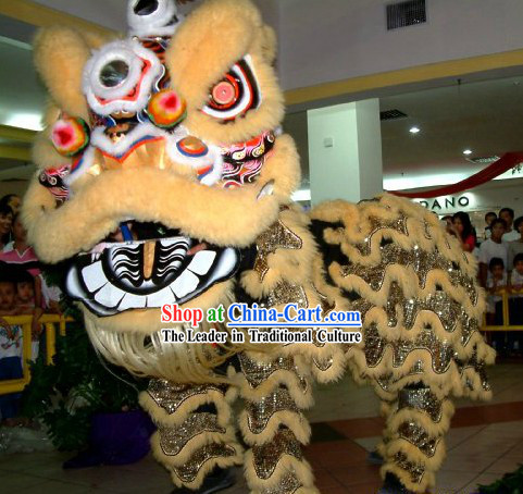 Professional Fut San Lion Dance Costumes Complete Set for Adults