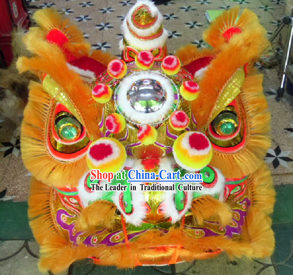 Old Style Chinese FUT SAN Lion Dance Costumes Complete Set for Adults