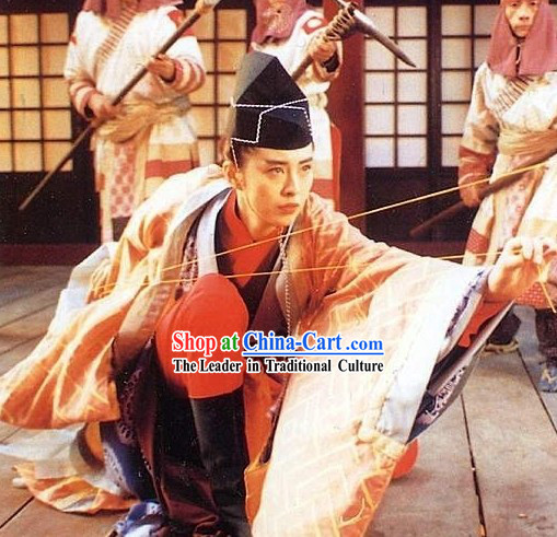 Dongfang Bubai Fictional Character in the Wuxia Novel Costumes and Hat Complete Set