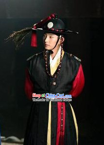 Lee Jun Ki Arang and the Magistrate Korean Hanbok Clothing and Hat Complete Set for Men