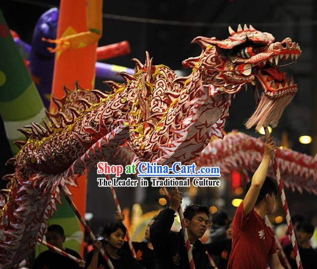 Professional Competition and Performance Ultraviolet Dragon Dance Costumes Complete Set