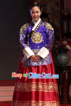 Traditional Korean Imperial Hanbok Dresses Complete Set