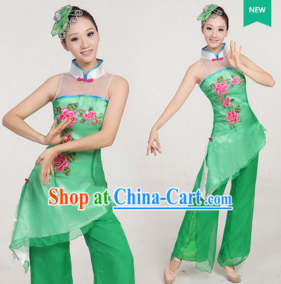 Traditional Chinese Spring Dancing Outfit Complete Set