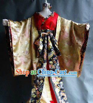 Japanese Stage Performance Kimono Costumes for Girls