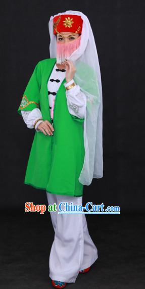 Sala Ethnic Minority Stage Costumes and Hat for Girls