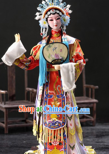 Handmade Beijing Silk Figurine Doll - Peking Opera Yang Guifei Character