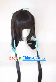 Chinese Classic Black Hanfu Wig for Men