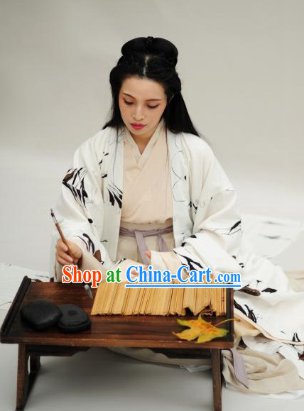 Tang Dynasty Traditional Female Poet Dresses for Women