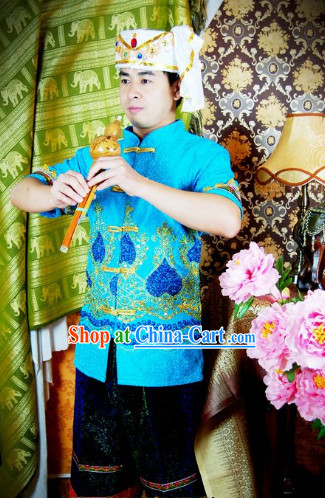 Southeast Asia Traditional Laos Dresses for Men