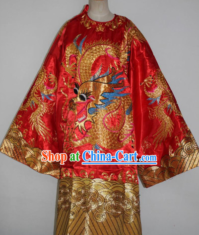 Ancient Dragon Embroidery Robe for Men