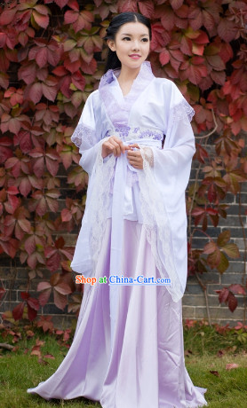 Traditional Chinese Lace Hanfu Suit for Girls