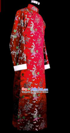 Traditional Chinese Minguo Time Long Robe for Men