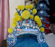 Traditional Chinese Beijing Opera Wu Sheng General Hat