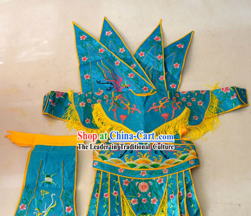 Traditional Chinese Peking Opera Da Kao Armor Costumes for Kids