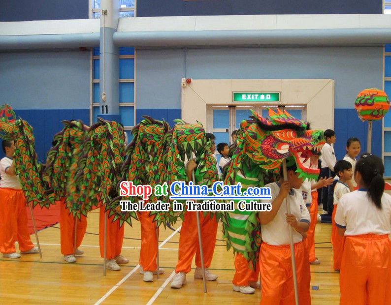 Primary School Students Dragon Dance Equipment Complete Set