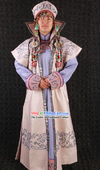 Ancient Mongolian Empress Costumes and Hat for Women