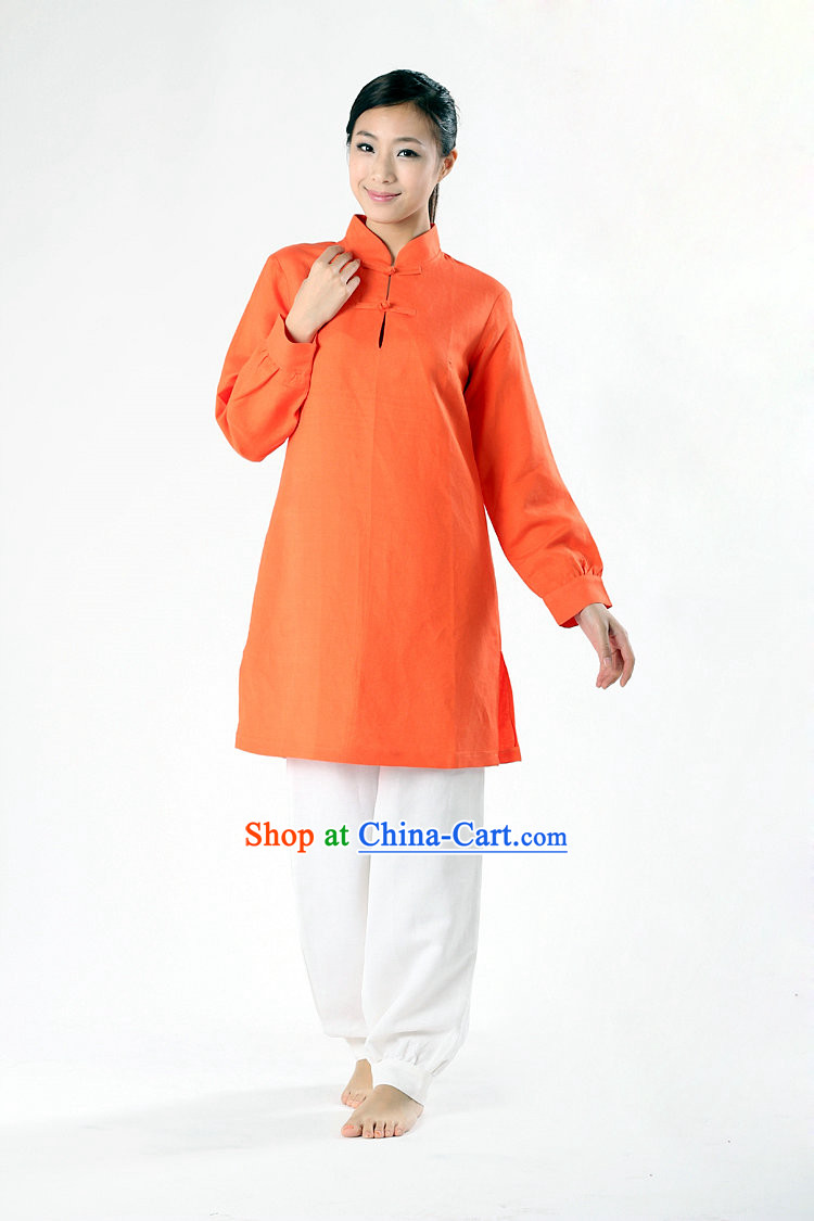 Top Comfortable Mandarin Collar Meditation Yoga Tea-making Kung Fu Master Dresses Complete Set