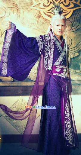 Legend of Ancient Sword Purple Kung Fu Master Suit Complete Set