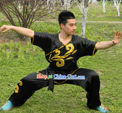 Top Short Sleeves Taiji Wushu Clothing