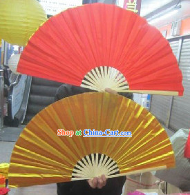 Double Sides Red Gold Dance Fan