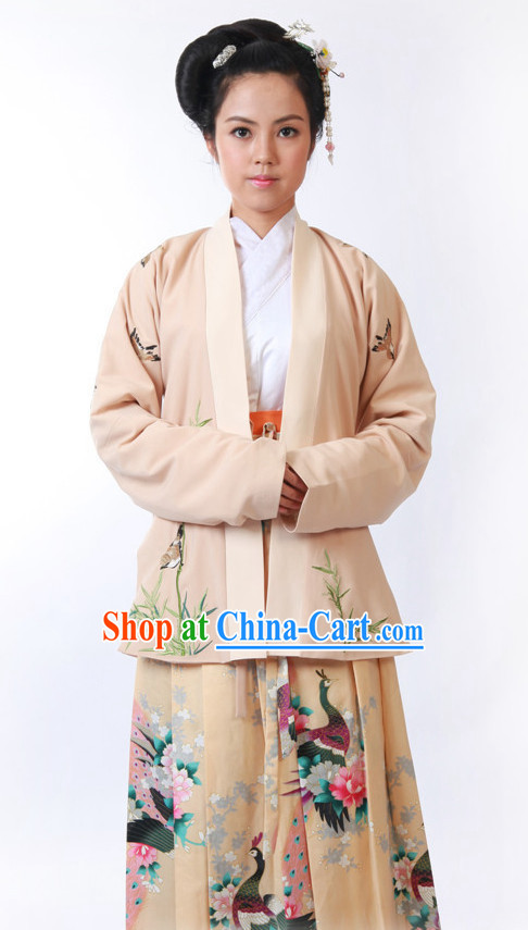 Peacock Hanfu Dress for Women