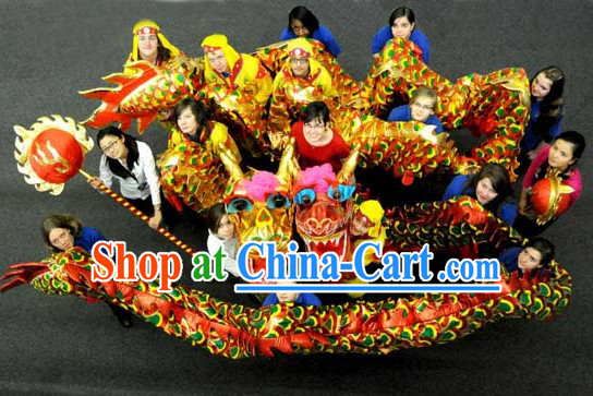 High School Chinese New Year Beijing Dragon Mascot Costume Complete Set