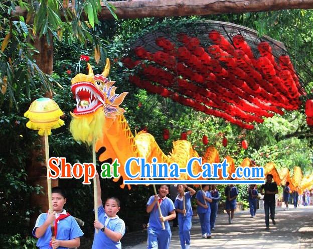 Parade and Competition Dragon Dance National Costumes Complete Set for Ten Kids