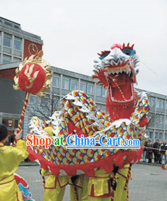 NEW Handmade Peking Dragon Masks Complete Set for 6 People